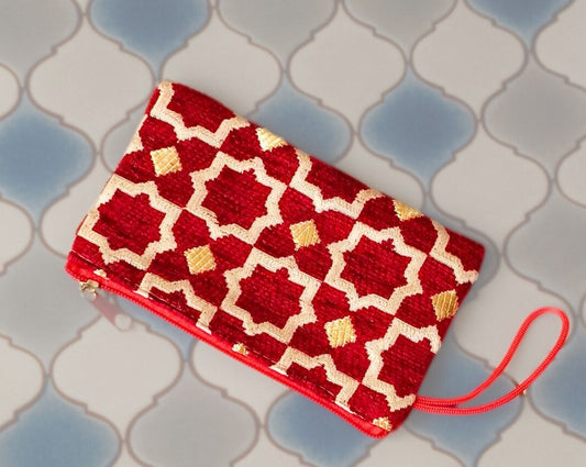 Traditional Morocco Mini Pouch-small -RED